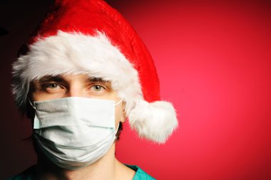 Surgeon Santa clipart