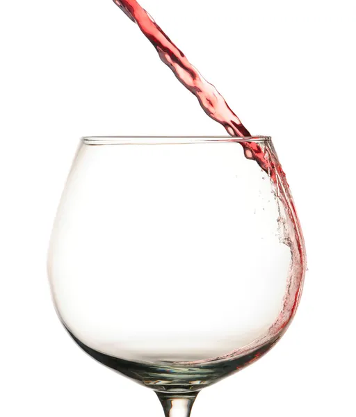 Ποτήρι κόκκινο κρασί και τα Χριστούγεννα παιχνίδ — ストック写真