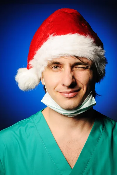 Chirurg Weihnachtsmann — Stockfoto