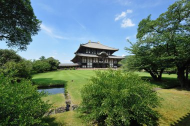 Todai-ji temple in Nara, Japan clipart