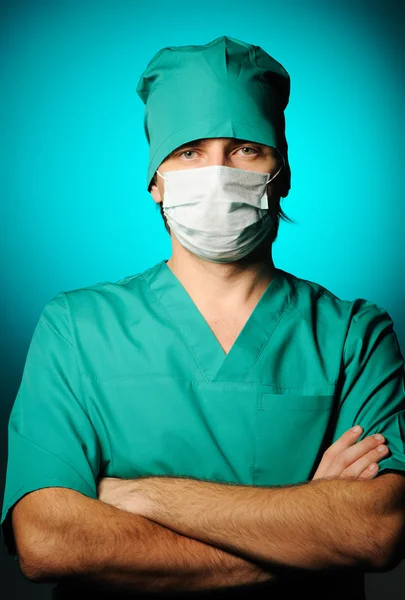 Cirurgião Máscara Close Retrato — Fotografia de Stock