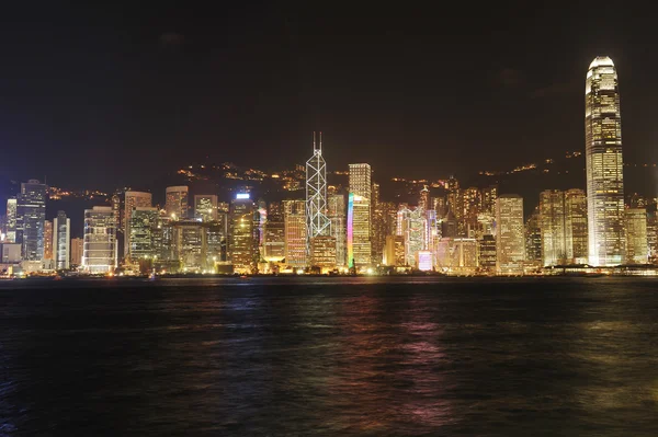 Hong kong stadsgezicht 's nachts — Stockfoto