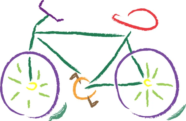 Color bicicleta — Vector de stock