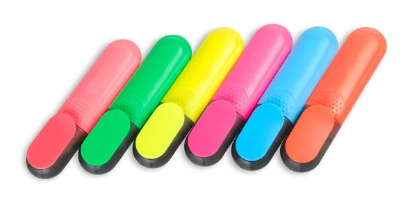 Renkli Fosforlu Kalemler — Stok fotoğraf