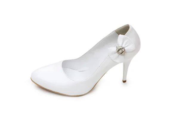 Zapatos de mujer aislados sobre el fondo blanco — Foto de Stock