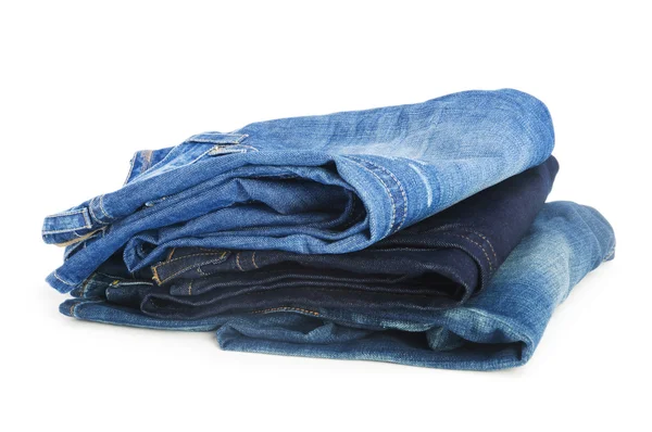Paire de jeans isolés sur fond blanc — Photo