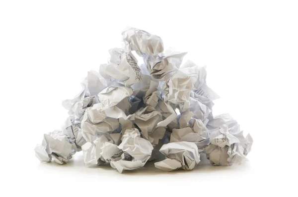 Conceito de reciclagem com lotes de papel de desperdício — Fotografia de Stock