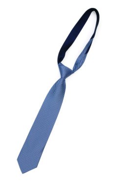Beyaz arkaplanda izole edilmiş ipek kravat
