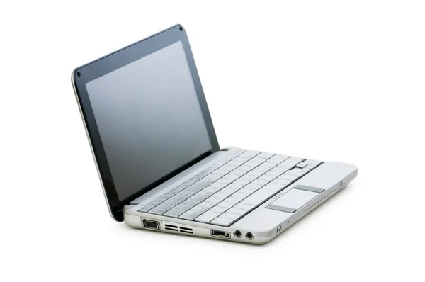 Stylowy netbook na białym tle na białym tle — Zdjęcie stockowe