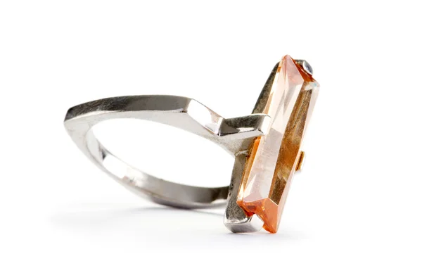Jewellery ring isolated on the white background — Stock Photo, Image