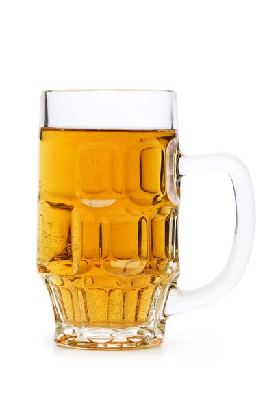 Pivní sklenice izolovaných na bílém pozadí — Stock fotografie