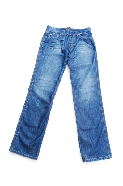 Jeans isoliert auf weißem Hintergrund — Stockfoto