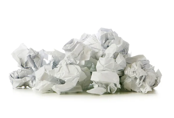 Koncepcja recyklingu z dużą ilością papieru niszczyciel — Zdjęcie stockowe