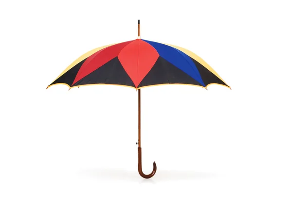 Parapluie coloré isolé sur le fond blanc — Photo