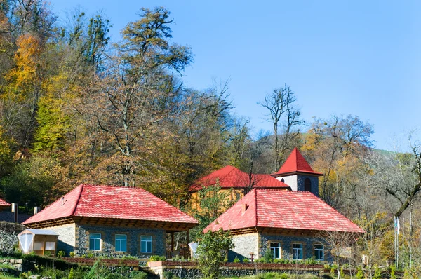 Mansion in the middle of mountain forest — Stock Photo, Image