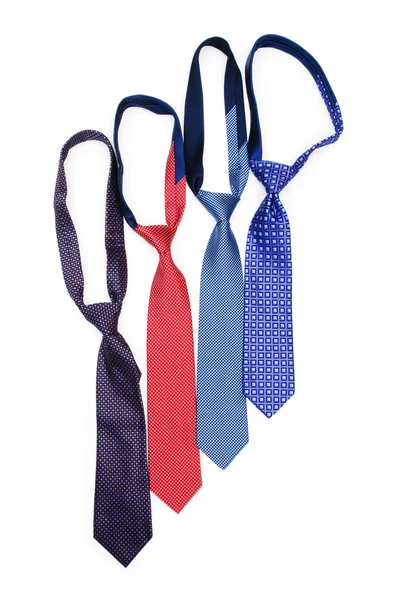 Selyem nyakkendő elszigetelt a fehér háttér — Stock Fotó