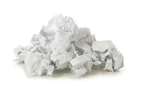Recyclingkonzept mit viel Altpapier — Stockfoto