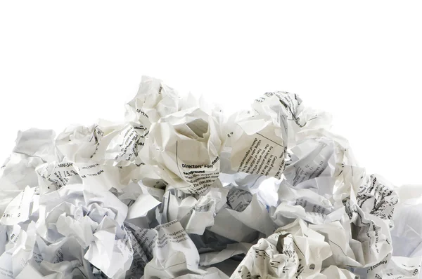Concept de recyclage avec beaucoup de déchets de papier — Photo