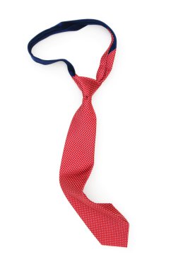 Silk tie isolated on the white background clipart