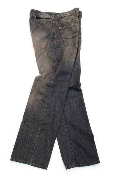 Džíny izolovaných na bílém pozadí — Stock fotografie