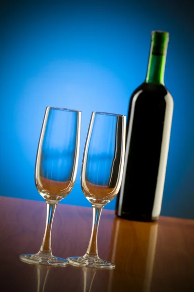 Concetto di vino con sfondo sfumato — Foto Stock