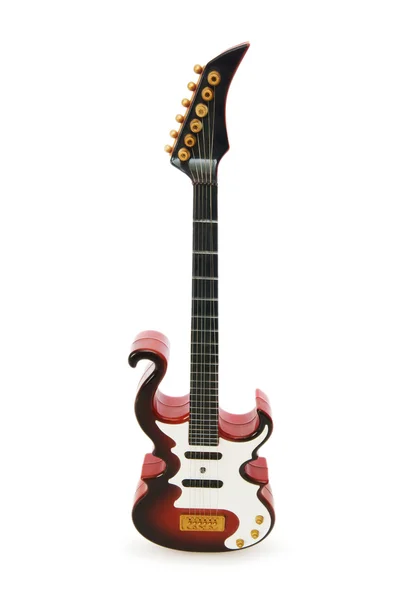 Wood guitar isolated on the white background — Stock Photo, Image