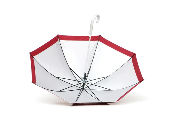 Kolorowy parasol na białym tle na białym tle — Zdjęcie stockowe