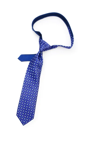Μεταξωτή γραβάτα που απομονώνεται στο λευκό φόντο — Φωτογραφία Αρχείου