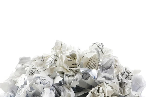 Concepto de reciclaje con mucho papel de desecho — Foto de Stock