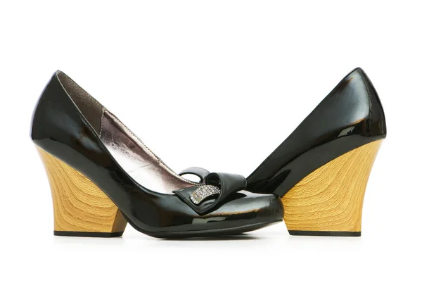 Női cipő elszigetelt a fehér háttér — Stock Fotó