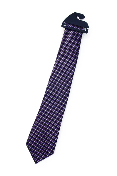 Beyaz arkaplanda izole edilmiş ipek kravat — Stok fotoğraf