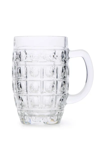 Szklanki piwa na białym tle na białym tle — Zdjęcie stockowe