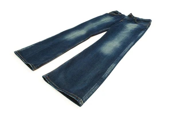 Jeans isoliert auf der weißen — Stockfoto