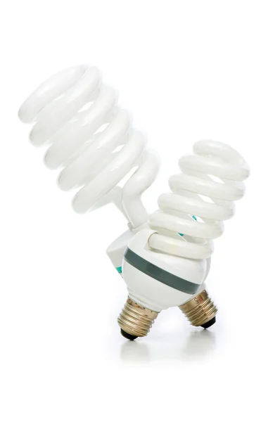 Lampe à économie d'énergie isolée — Photo