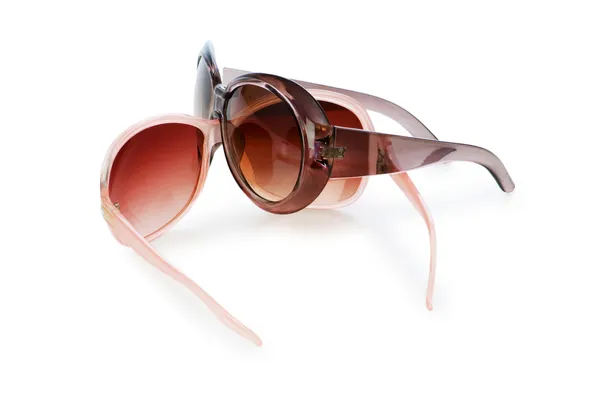 Стильні сонцезахисні окуляри ізольовані на білому — стокове фото