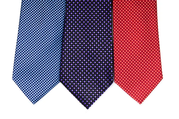 Hedvábná kravata izolovaných na bílém — Stock fotografie