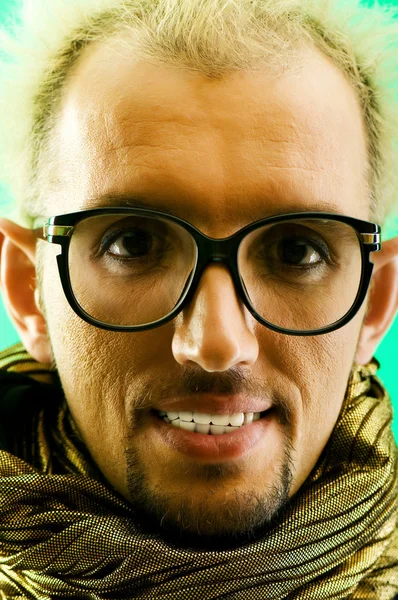Retrato de um homem com óculos — Fotografia de Stock