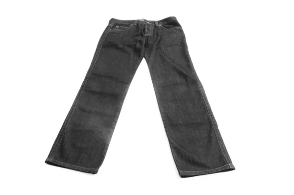 Par de jeans isolado no fundo branco — Fotografia de Stock