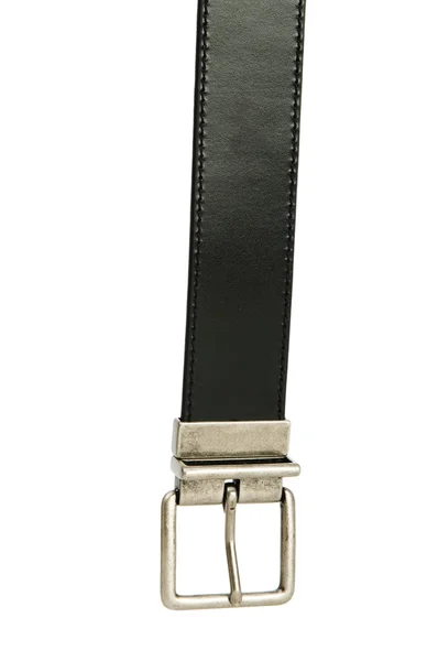 Cinturón de cuero aislado sobre fondo blanco — Foto de Stock