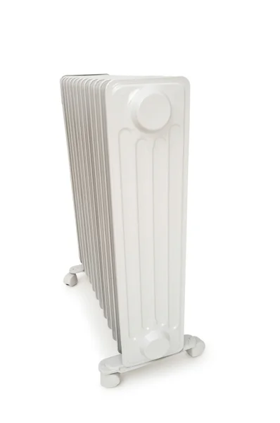 Масляний радіатор ізольований на білому тлі — стокове фото