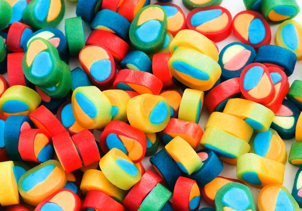 Sfondo fatto di dolci colorati — Foto Stock