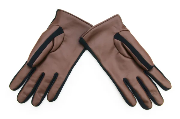 Leather gloves isolated on the white background — Stock Photo, Image
