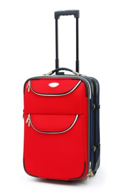 Travel case isolated on the white background clipart