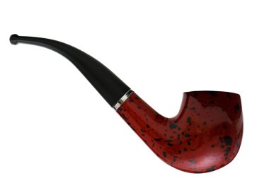 Smoking pipe isolated on the white background clipart