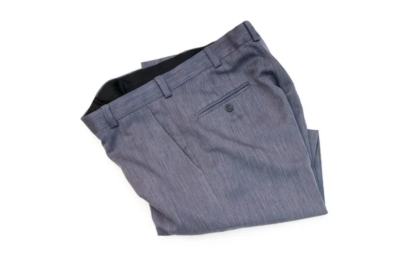 Par jeans isoleret på den hvide baggrund - Stock-foto