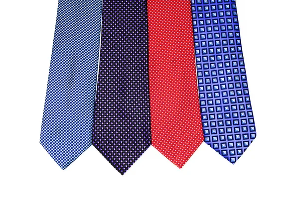 Шелковый галстук изолирован на белом фоне — стоковое фото