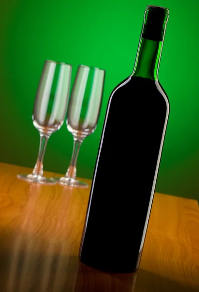 ワインの色をグラデーション背景 — ストック写真