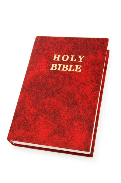 Bibeln bok isolerat på den vita bakgrunden — Stockfoto