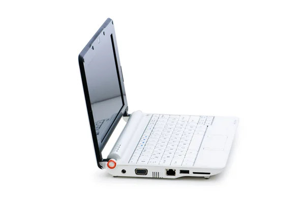 Netbook elegante isolado no fundo branco — Fotografia de Stock
