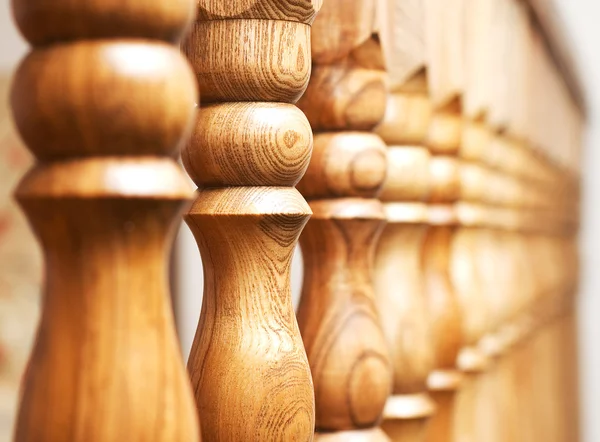 Row of columns with shallow depth of field — Stock Photo, Image